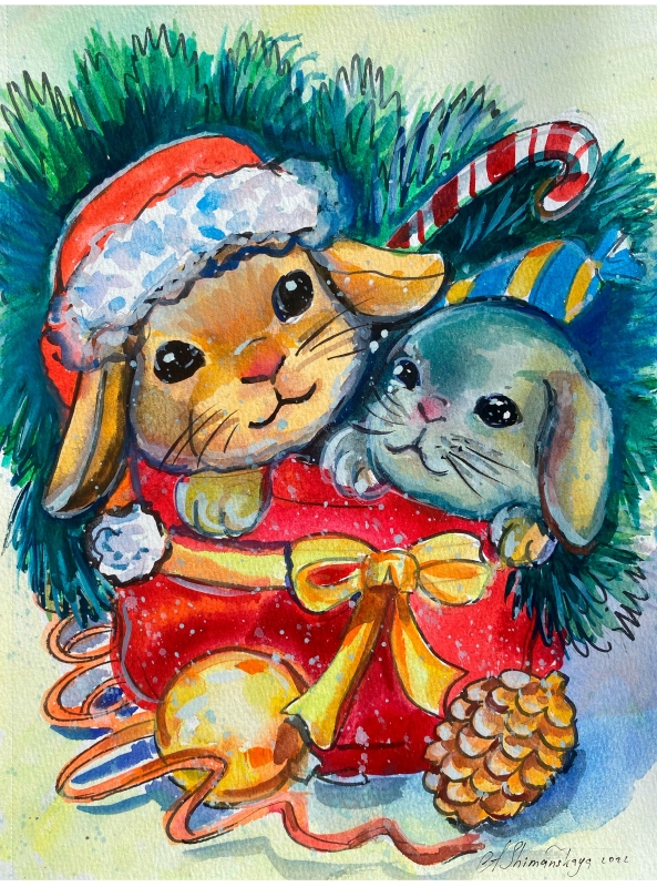 Gift for loved ones by artist Anastasia Shimanskaya